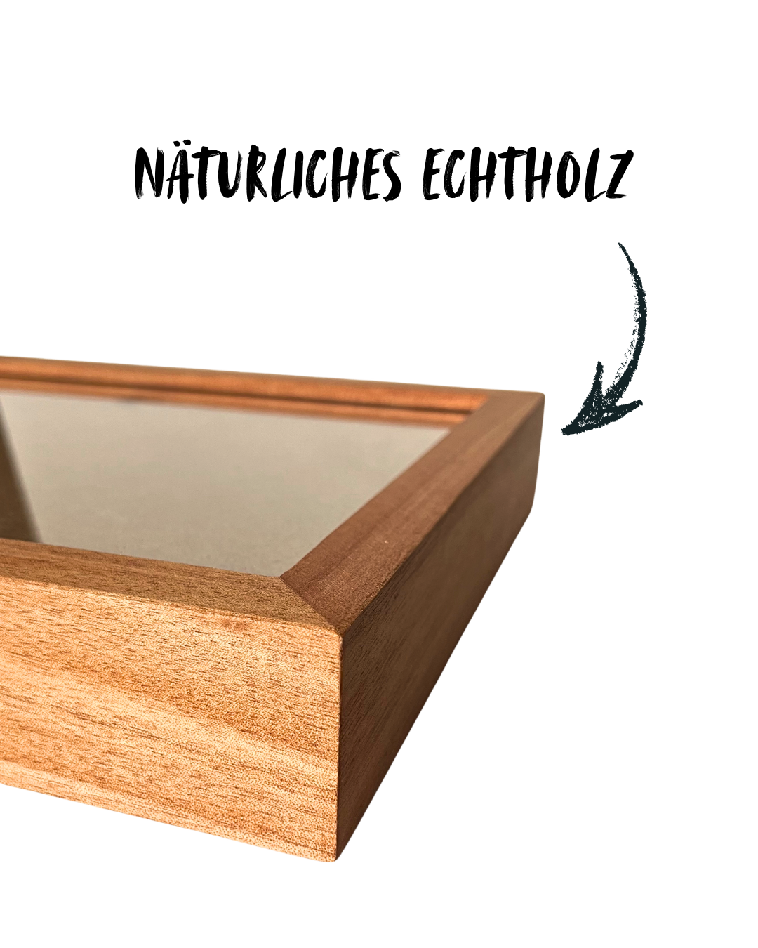 Magnetischer Wechselrahmen aus Mahagoni-Holz für Kinderbilder & Poster A4