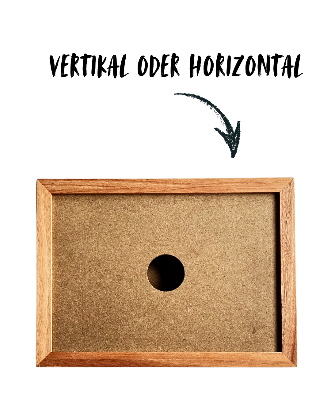 Magnetischer Wechselrahmen aus Mahagoni-Holz für Kinderbilder & Poster A4